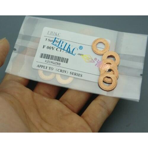 ERIKC F00VC17503 Injector Copper Rings Washer Shims Size 7.1*15*1.5(mm) Thickness 1.5mm Injection Heat Shield F 00V C17 503