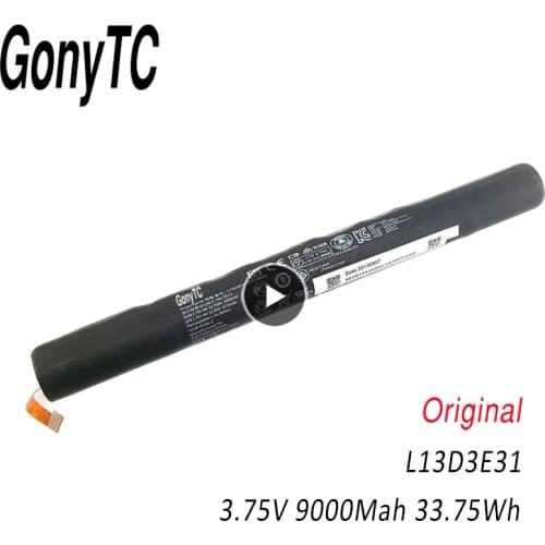 GONYTC L13D3E31 Tablet Battery for LENOVO YOGA 10" B8000 B8080 60046 60047 60063 B8000-F B8000-H B8080-H B8080-F L13C3E31
