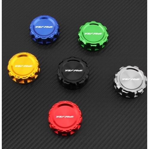 Hot sell CNC Motorcycle Rear Brake Fluid Reservoir Cover Cap For YAMAHA YZFR6 YZF R6 YZF-R6 yzfr6 2006-UP 2009-2016