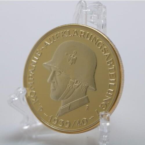 1939 WW2 Deutsche Military Soldier Kompanie Aufklarungsabteilung 4 Panzerdiv Challenge Coin Collect Commemorative Coins