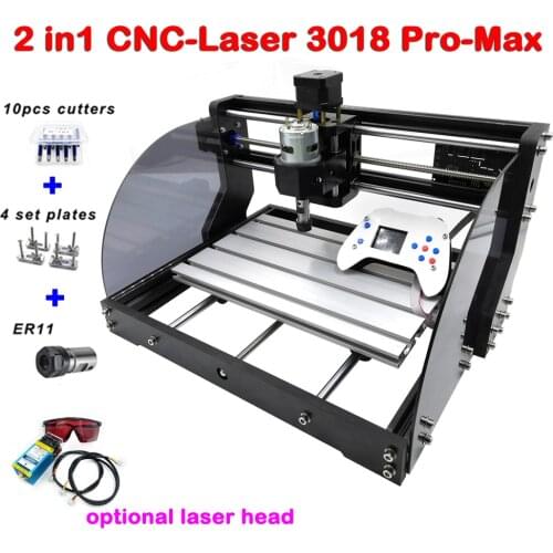 CNC 3018 Pro-Max Laser Engraver GRBL DIY PBC Milling Laser Engraving Machine Wood Router Upgrade 3018 pro With GRBL Control