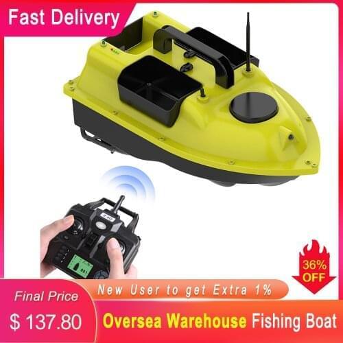 D18B GPS Fishing Bait Boat 500m Remote Control Automatic Bait Boat LCD Display Night Light 500M Remote Control Smart Bait Boat