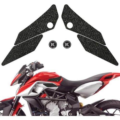 Motorcycle tank grip fuel tank traction pad side knee grip friction protector sticker for MV AGUSTA 14-15 RIVALE800 STRADALE 800
