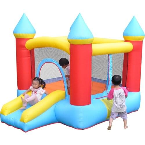 Kids House Inflatable Bouncer Toys Castle Outdoor Indoor Jumping Trampoline Bed With Durable Oxford Cloth 420D Air Blower