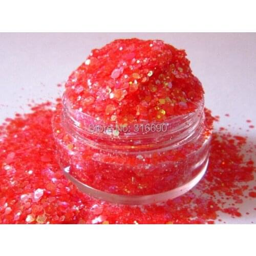 Orange Rainbows Iridescent Solvent Resistant Glitter Mix G372