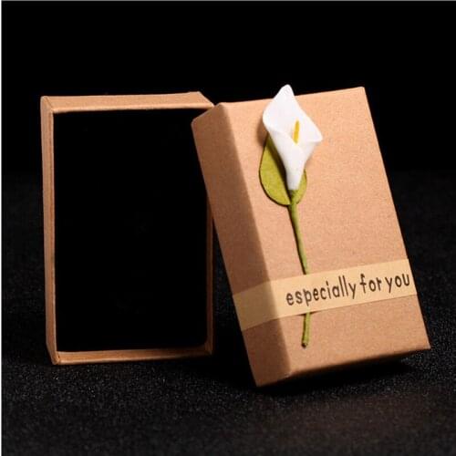 8*5cm Creative Jewelry Box Retro Kraft Gift Cardboard Boxes Manual Creation Packaging Decoration Unique Gift Box Birthday Gift
