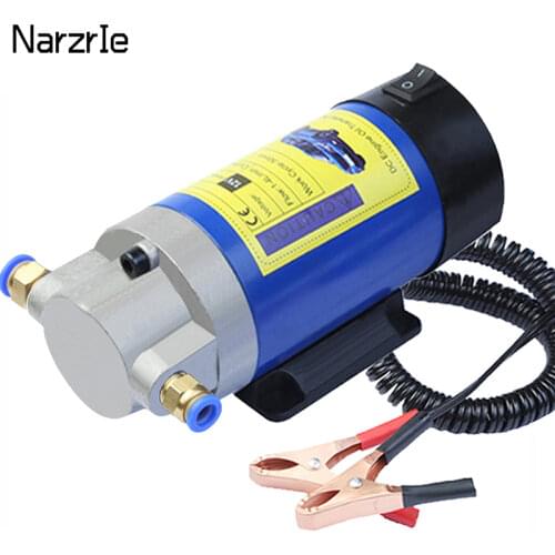 Portable Oil Transfer Pump 12V 1-4L/min Extractor Fluid Suction Electric Change Fuel Pump 100W 4L for Car Motorcycles Boats