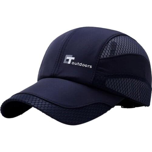 Sports Hat Men Women Letter Embroidery 50+ Sunshade Quick-Dry Anti-UV Adjustable Caps Outdoor Running