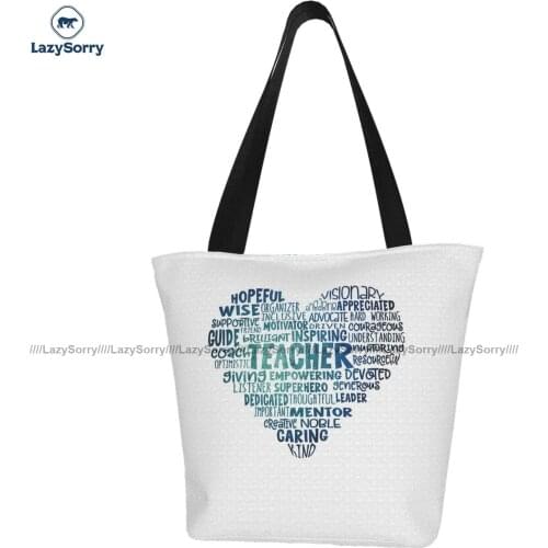 Teacher Shopping Bag Shopping Student Handbag Bulk Reusable Cloth Bags