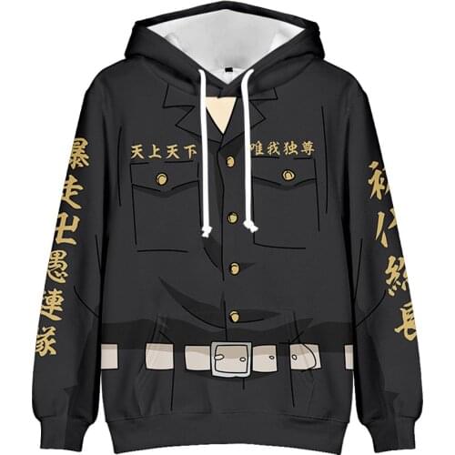 2021 New Arrival 3D Tokyo Avenger Hoodies Men /Women Harajuku Hoody Sweatshirts 3D Print Hooded Autumn Winter Pullover Tops