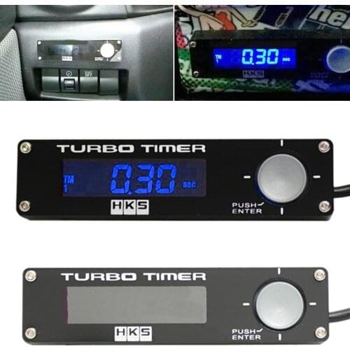 Universal Electronic DC12V Auto Turbo Timer Delay Controller Kit W/ LED Digital Display Car Accessories White Red Blue