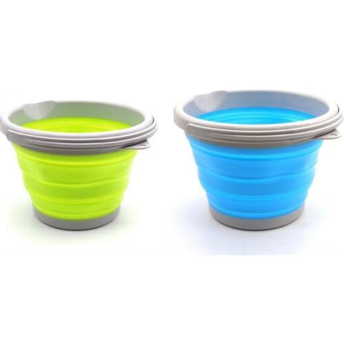 UPORS 5/10L Collapsible Silicone Ice Bucket Food Grade Whisky Beer Wine Cooler Folding Ice Cube Champagne Bucket Bar Accessories