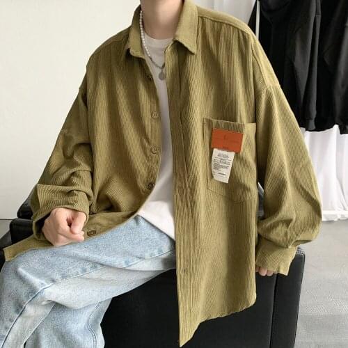 WANANSN Mens Corduroy Shirts