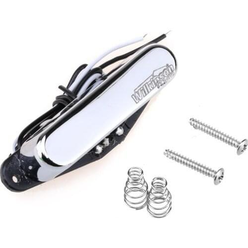 Wilkinson Low Gauss Nashville Sound Ceramic Single Coil Neck Pickup for Tele Style Electric Guitar, Chrome