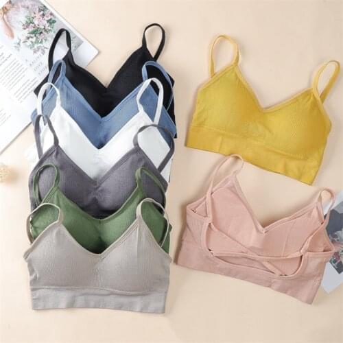 Women Sports Bra Beauty Back Cross Straps Underwear Lenceria Bralette Seamless Lingerie Push-up Bralette нижнее белье женское