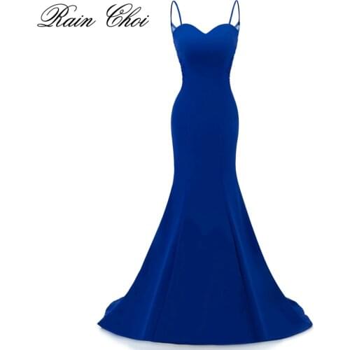 Robe De Soiree 2021 Empire Straps Party Elegant Vestido De Festa Long Prom Gown MermaidEvening Dress