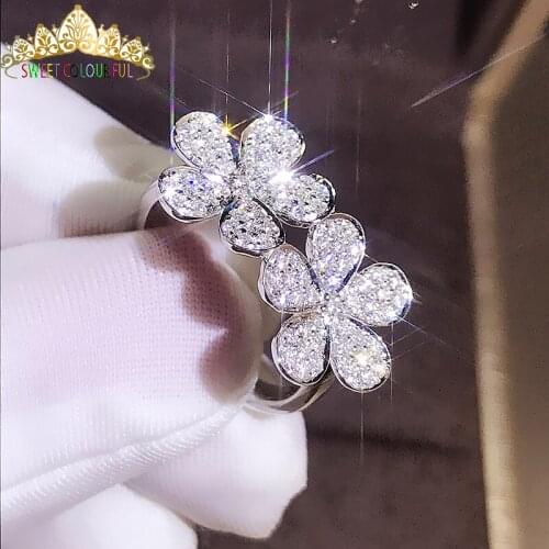 100% 14K 585Au Gold ring Moissanite Diamond Ring Wedding ring D color VVS With national certificate MO-H1009