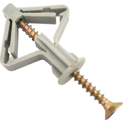 100pcs Expansion Drywall Anchor Kit With Screws Self Drilling Wall Home Pierced Special For Nylon Plastic Gypsum Board