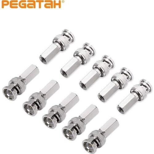 2/5/10PCS BNC Male Connectors Cable Adapters for RG130 Coaxial Cable BNC1A2 C63