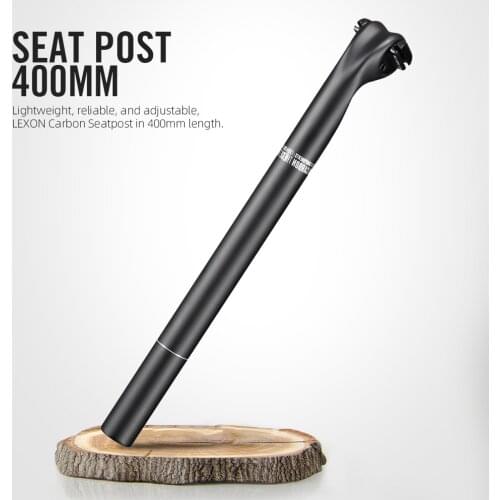 2021 Lexon SP-011 Carbon Seat post 27.2/31.6mm 15mm Offset MTB Or Road 400mm Seat Tube Bicycle Parts Mountain Bike Ultralight