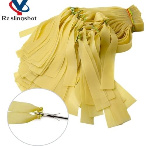 3/6/9 PCS New Lengthen Widen Hunting Slingshots Rubber Band Shooting Fishing High Power Outdoor Catapult Accessories Length 50cm