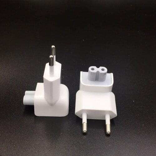 50PCS Euro Plug AC Duck Head for iPad Air Pro MacBook charger Suit for MagSafe 2 Wall Charge Power Adapter EU European Pin