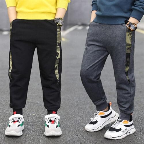 Fashion Kids Camouflage Pants for Boy Teenager Casual Trousers for Kids Spring Autumn Clothing 4 to 13 Year Old Children Pants