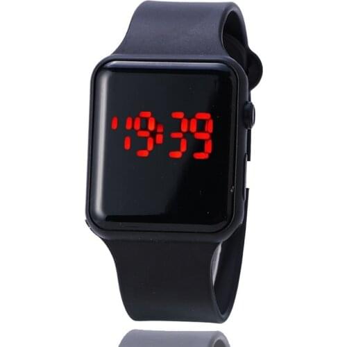 New Comfortable Childrens Watch Fashion Silicone Kids Watch LED Child Sport Bracelet Simple Teenage Boy/Girl Wristwatch Clock