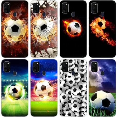Football soccer field Case for Samsung Galaxy M11 M10S M01 M21 M31S M51 A01 J2 Core A21 A42 J6 A6 A8 Plus A7 2018 Silicone Cover
