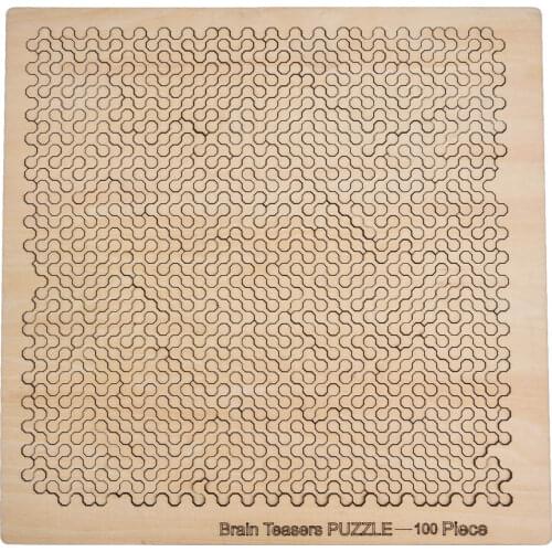 Wooden Jigsaw Puzzle Brain Teaser Puzzle 100 Pieces Tangram Brain Teaser Children Puzzle Toys Game Educational Baby Toys