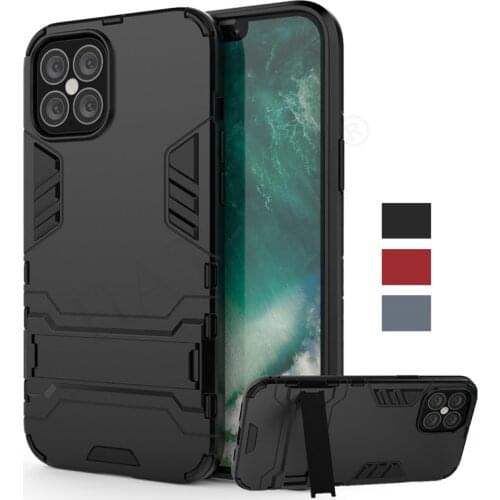 For iPhone 12 Mini Case Cover iPhone 11 12 Pro Max SE 2 2020 Robot Holder Stand Shockproof Bumper Armor Phone Case For iPhone 12