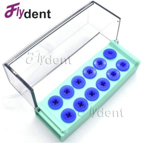 Dental Disinfection Autoclavable Endo Files Holder Box Diamond Burs 12 holes for Dental Dentist
