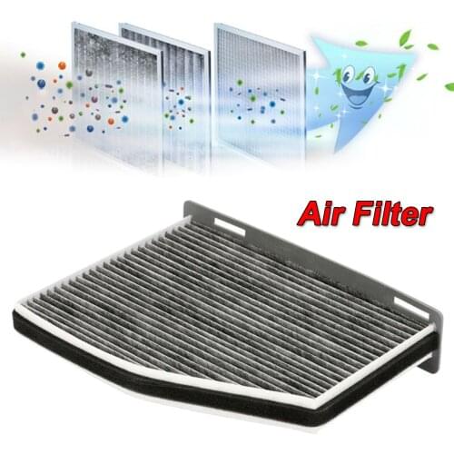 1pc Activated Carbon Cabin A/C Air Filter For Passat Golf Beetle A3 Q3 1K0819644 Car accessories Carbon car Filter Gray