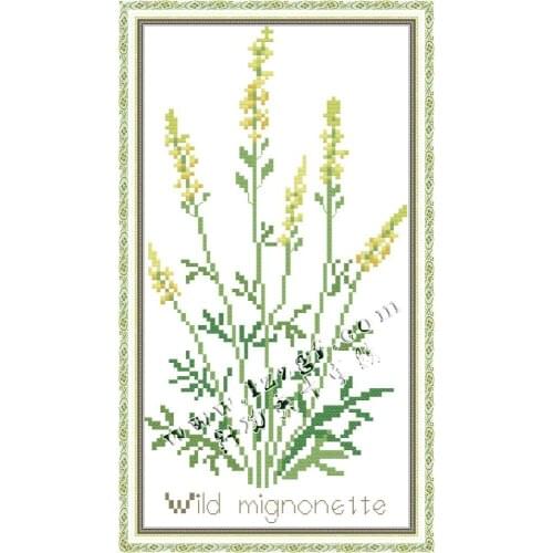 Everlasting Love Mignonette Chinese Cross Stitch Kits Ecological Cotton 11CT 14CT Stampted Easy for Beginners Home Decoration