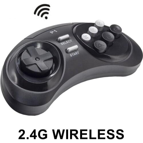 Controller Joystick Gamepad 2.4G Wireless for 16bit Retro Genesis HD Ultra for Modern Wireless Console