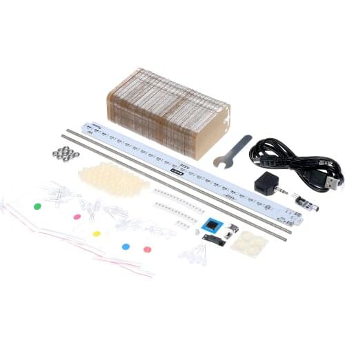 KS25 Sound Control Music Audio Spectrum Analyzer DIY Kit LED Crystal Cube Music Spectrum Display DIY Kit Spectrum Analyzer