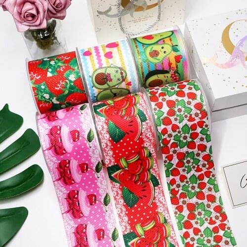 DIY Handmade Materials Printed Grosgrain Ribbon 50 Yard Per Size 38470
