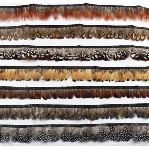 10Meters Natural Peacock Feathers Chicken Pheasant Feather Trim Fringe Ribbon Feathers for Crafts Plume Decoration Plumas Decor