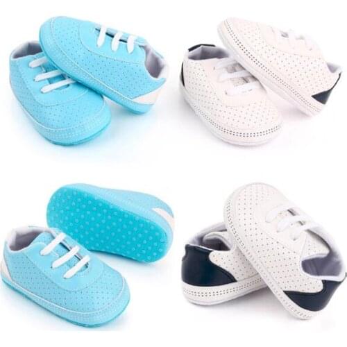 New Autumn Baby Shoes Infants PU First Walkers Anti-slip Newborn Boys Casual Shoes Sneakers