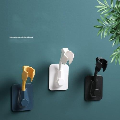 Bathroom Adjustable Drill-free Shower Head Holder Fits 360 Degree Rotation Fixing Shower Head Stand Bracket Pet Bath Tools