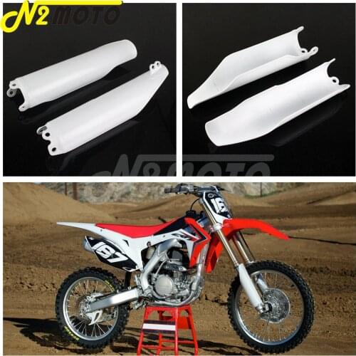 For Honda CR125R CR250R CRF250R CRF450R CRF250X CRF450X Supermoto Dirt Bike Front Fork Guard Plastic Frame Protection Cover