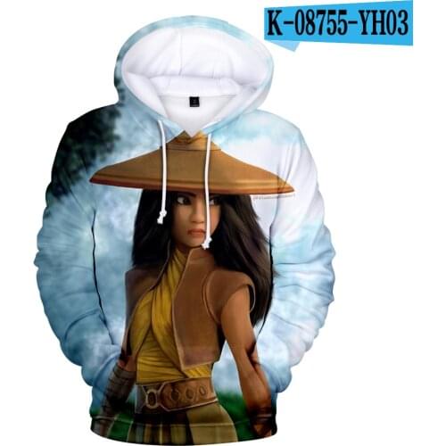 Popular cartoon Raya and The Last Dragon Raya 3D printed hoodie men/women hooded sweatshirt fashion Long Sleeve Teenage Pullover