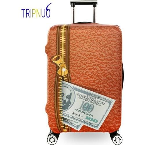 TRIPNUO Thickest Elastic Zipper&US Dollar Luggage Suitcase Protective Cover, Apply to 18-32inch Cases, Travel Accessories