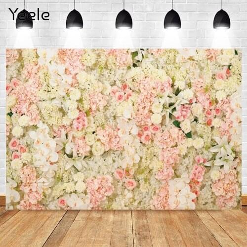 Yeele Spring Floral Flower Baby Birthday Wedding Photocall Photography Backdrops Vinyl Photographic Background For Photo Studio