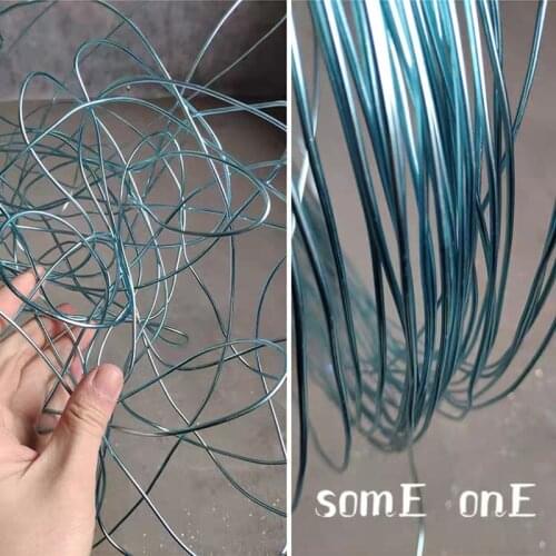 Rigid Aluminium Wire Metal Material Blue DIY hand knit Flower Support Modeling Design Decor Crafts Designer Accessories