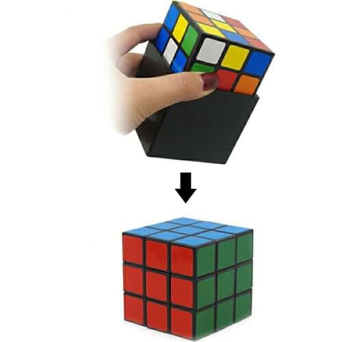 1set Triple Cube Magic Instant Restore Magic Props Stage Magic Cube Illusion Interesting Magic Toys Tricks