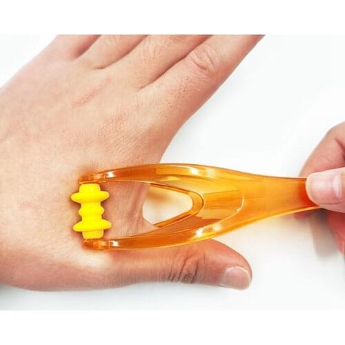 1PC 2 Rollers Finger Massager Elastic Handle Relax Finger Joints Hand Massager Blood Circulation Massage Tool