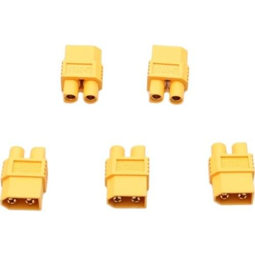 5pcs AMASS XT60 Male to EC3 Female Bullet Plug Adapter Convert Connector Power Converter for RC LiPo Battery DIY Airplane Parts