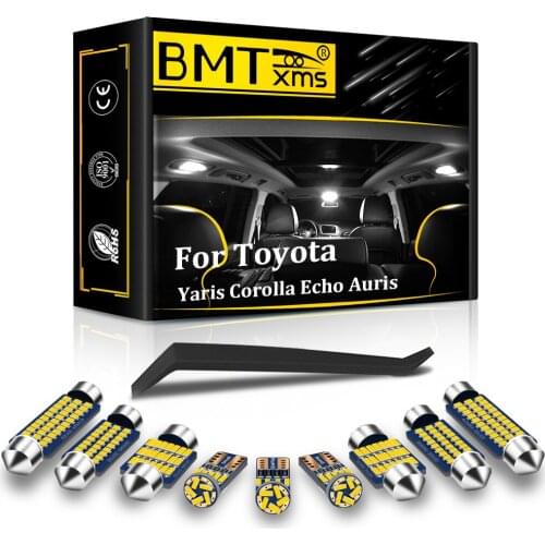 BMTxms Canbus Car LED Interior Light For Toyota Echo Auris Yaris Corolla 1988-2010 2013 2015 2016 2017 2019 2021 Accessories