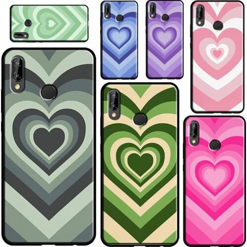 Latte Love Groovy Coffee Heart Pink For Huawei P20 P40 P30 Pro Mate 20 Lite Nova 5T P Smart 2019 2021 Case For Honor 10i 9X 8X
